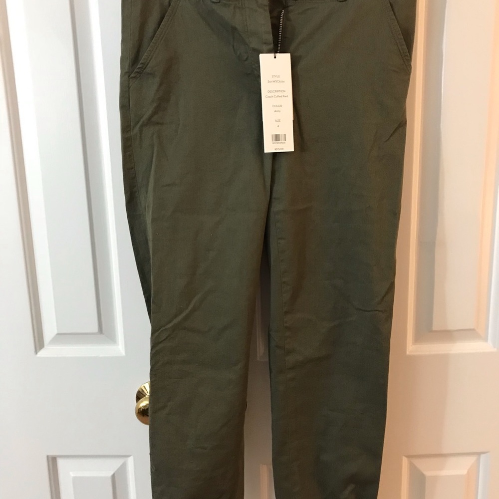 Veronica Beard Coached Cuff Pant, NWT